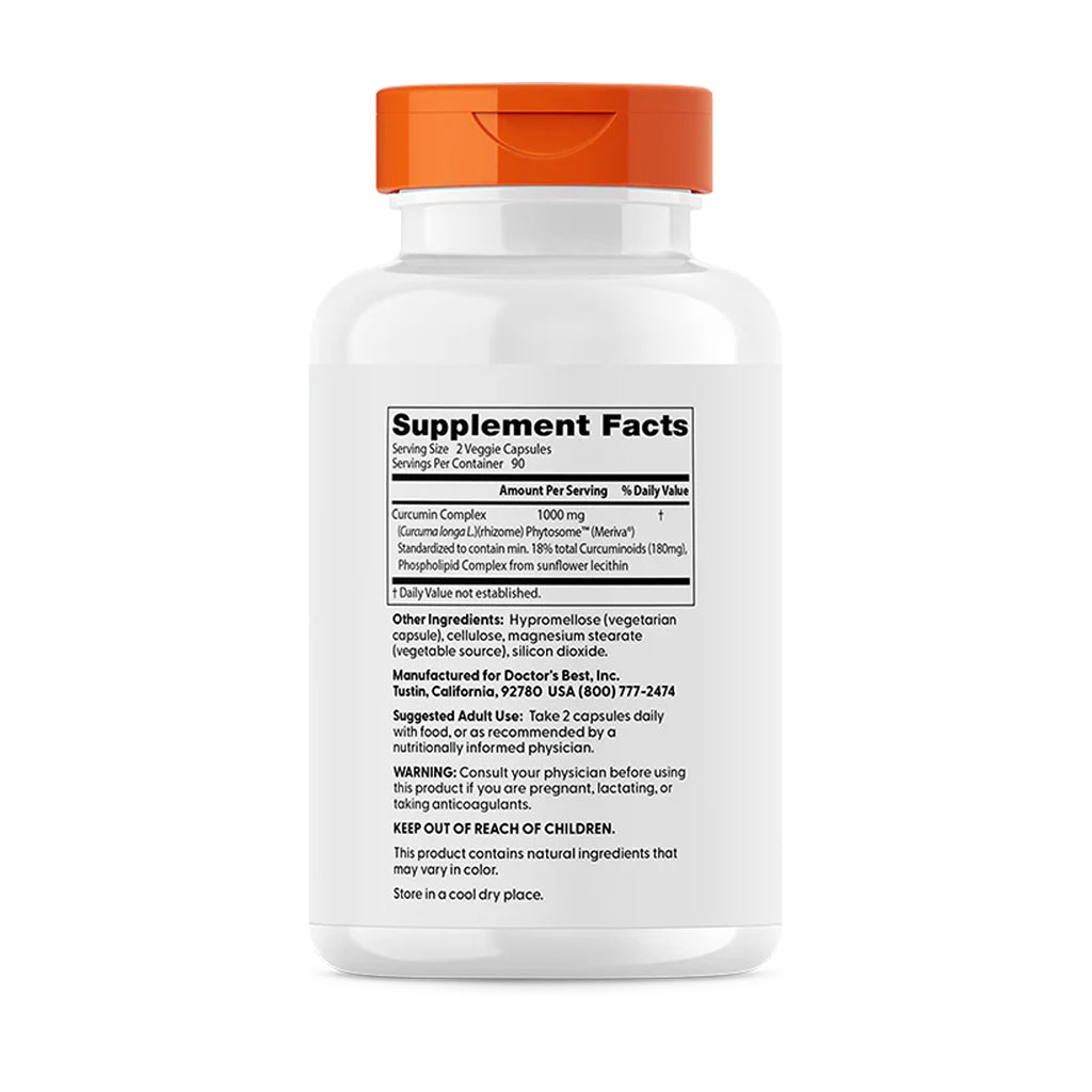 Doctor's Best - Curcumin Fytosome - 180 vcaps