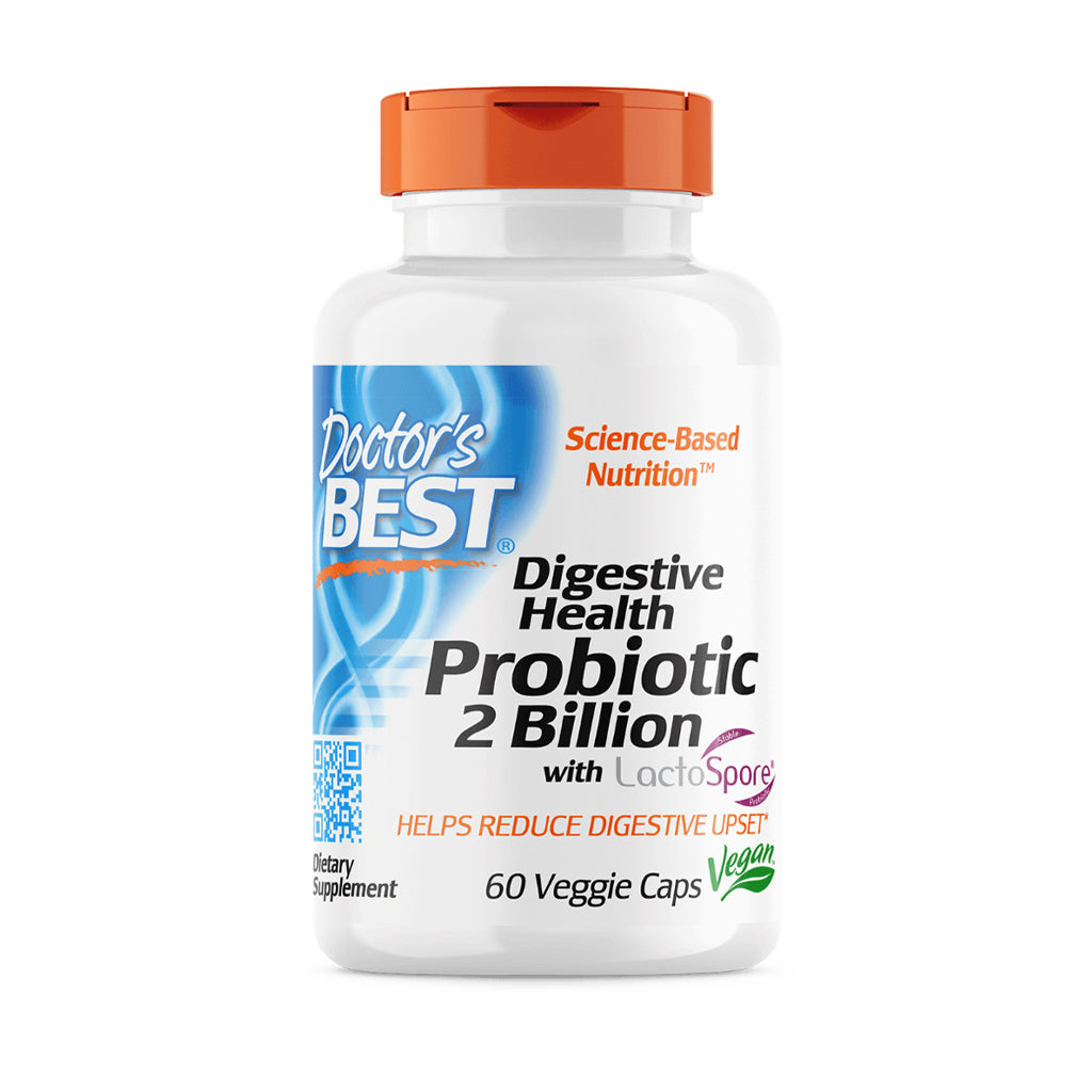 Doctor's Best - Digestive Health Probiotic 2 Billion - 60 caps