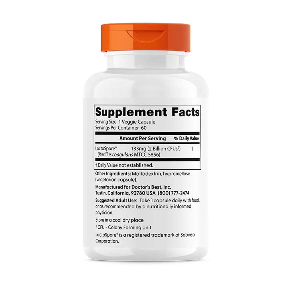 Doctor's Best - Digestive Health Probiotic 2 Billion - 60 caps