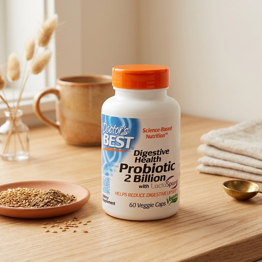 Doctor's Best - Digestive Health Probiotic 2 Billion - 60 caps