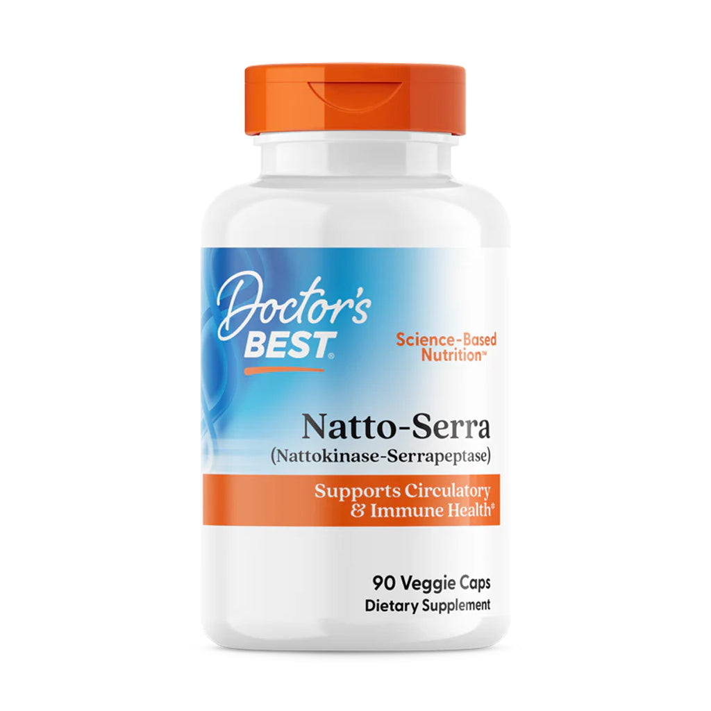 Doctor's Best - Natto-Serra (Nattokinase Serrapeptase) - 90 vcaps