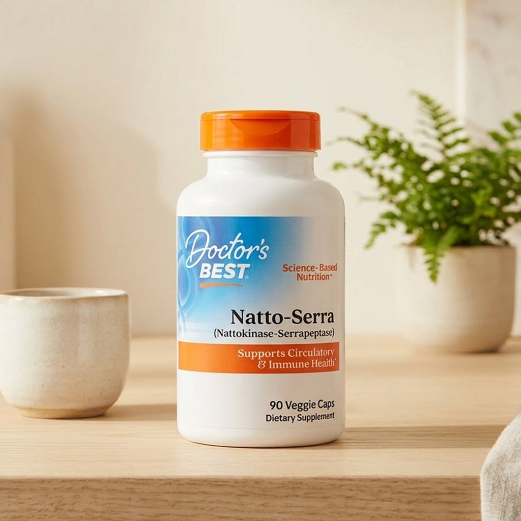 Doctor's Best - Natto-Serra (Nattokinase Serrapeptase) - 90 vcaps