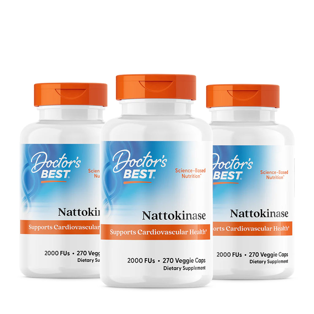 Doctor's Best - Nattokinase 2,000 FU - 3x270 vcaps - Aanbieding