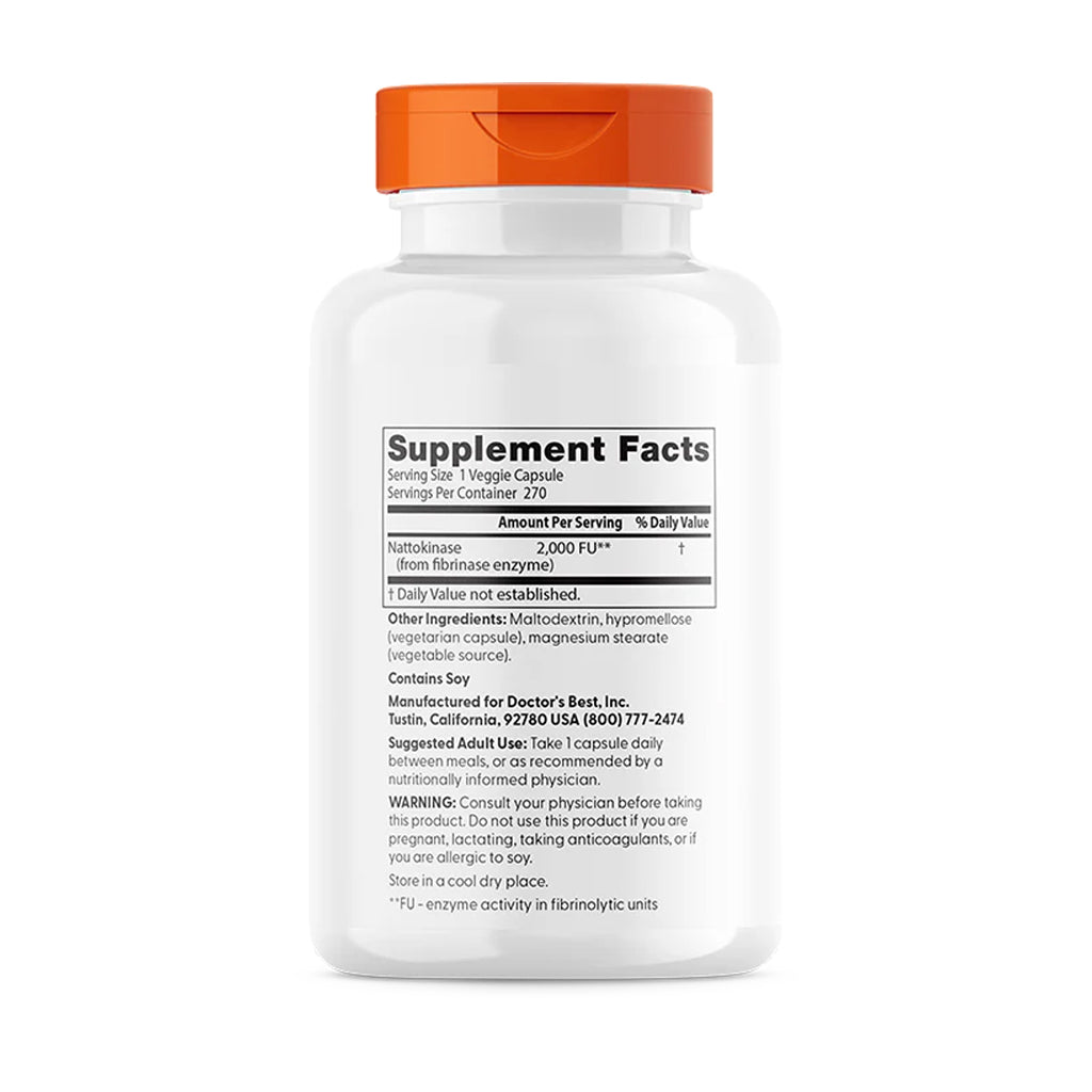 Doctor's Best Nattokinase 2,000 FU - 270 vcaps