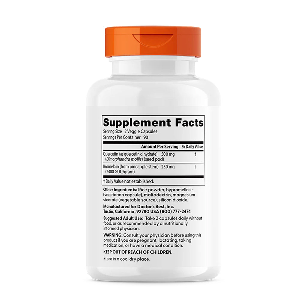 Doctor's Best - Quercetin Bromelain - 180 vcaps