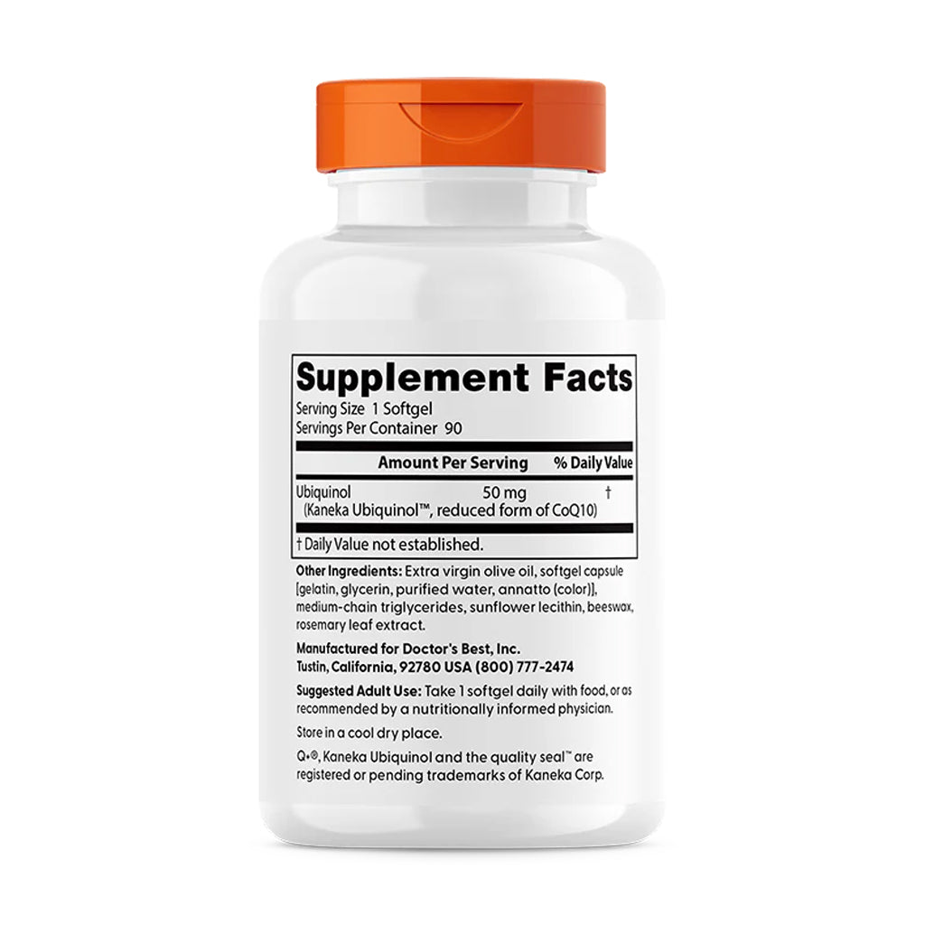 Doctor's Best - Ubiquinol met Kaneka - 90 softgels