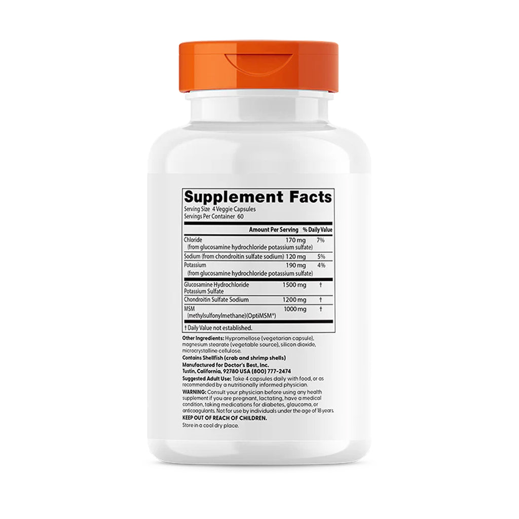 Doctor's Best - Glucosamine Chondroitin MSM - 240 caps