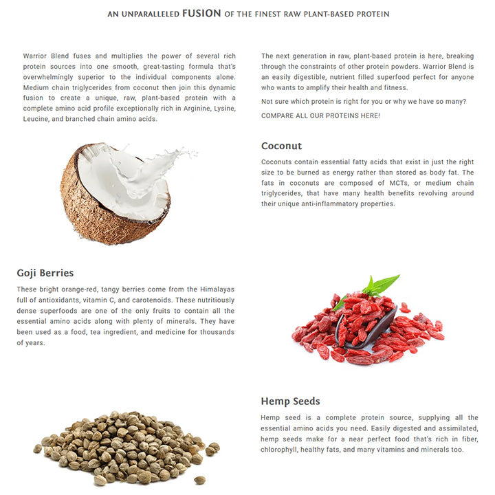 Warrior Blend – Naturel – Bio Plantaardig Eiwitpoeder – 750 g