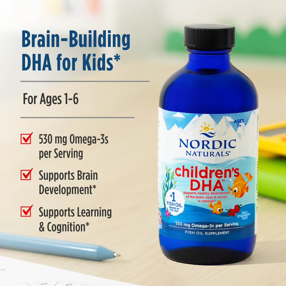 Children's DHA Strawberry - Kinderen DHA Aardbei - 473ml