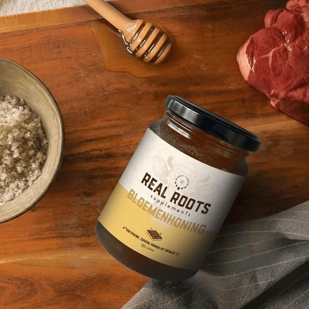 Real Roots Bloemenhoning - 480g