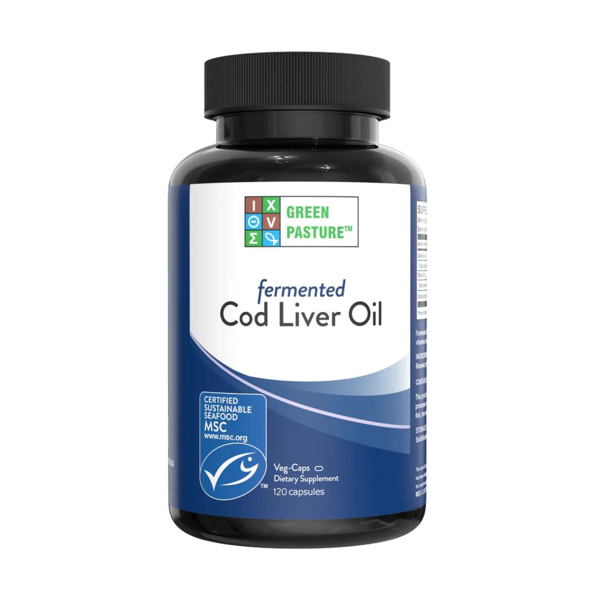 Green Pasture - Fermented Cod Liver Oil (Levertraan) - 120 caps