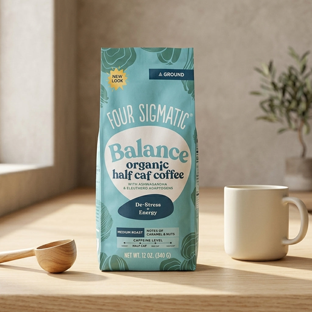 Four Sigmatic Balance Organic Half Caf Coffee - 340g