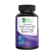 Green Pasture - Fermented Cod Liver Oil & Concentrated Butter Oil (Levertraan/boterolie) - 120 caps