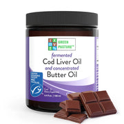 Green Pasture - Fermented Cod Liver Oil & Concentrated Butter Oil (Levertraan/Boterolie) Chocolade - 188ml gel