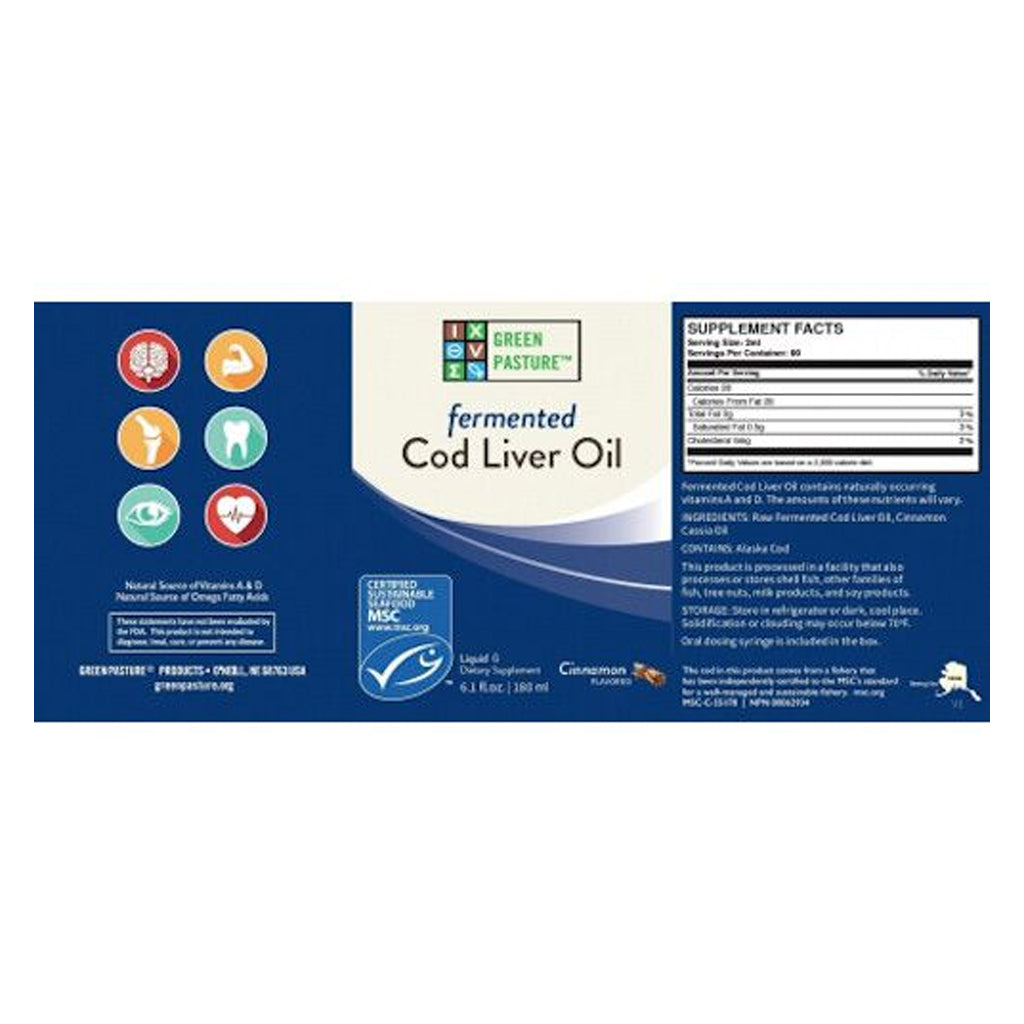 Fermented Cod Liver Oil Cinnamon - 176ml