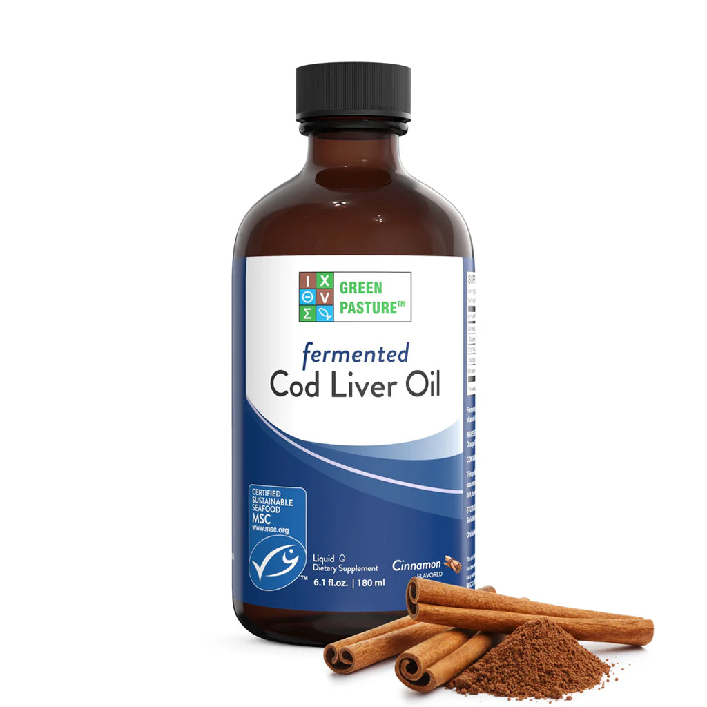 Green Pasture - Fermented Cod Liver Oil (Levertraan) Kaneel - 176ml