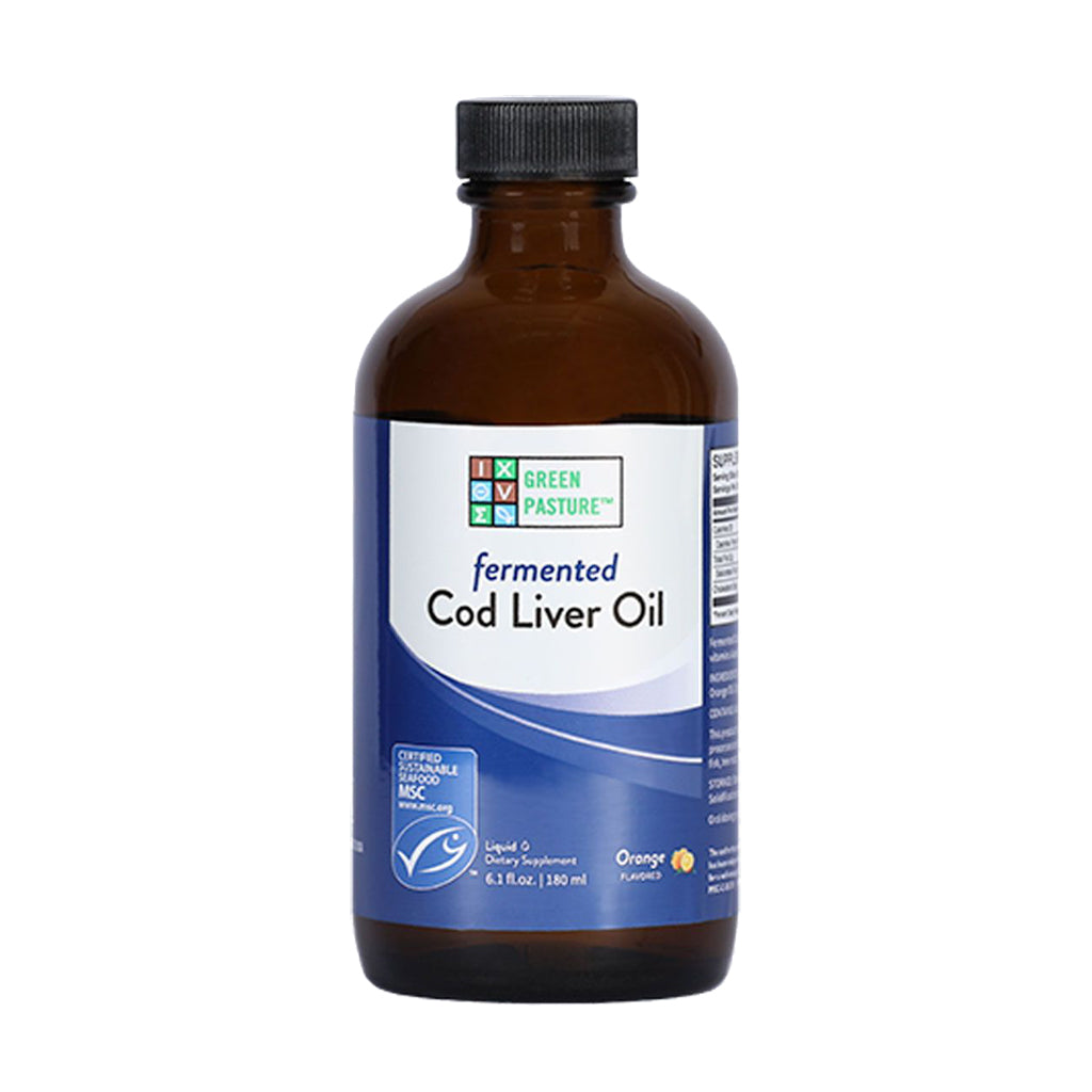 Green Pasture - Fermented Cod Liver Oil (Levertraan) Sinaasappel - 180ml