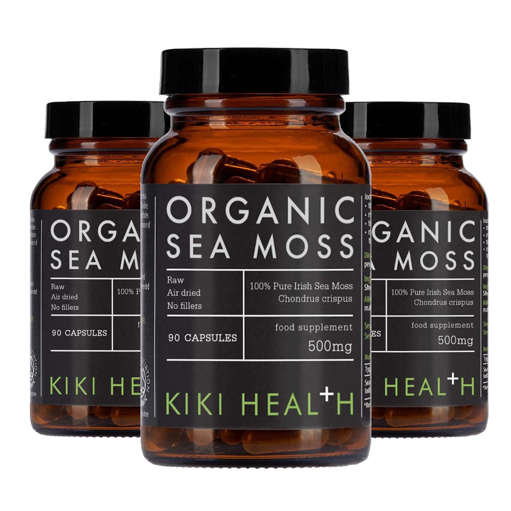 Kiki Health  Organic Irish Sea Moss - 3x90 Vegicaps - Aanbieding