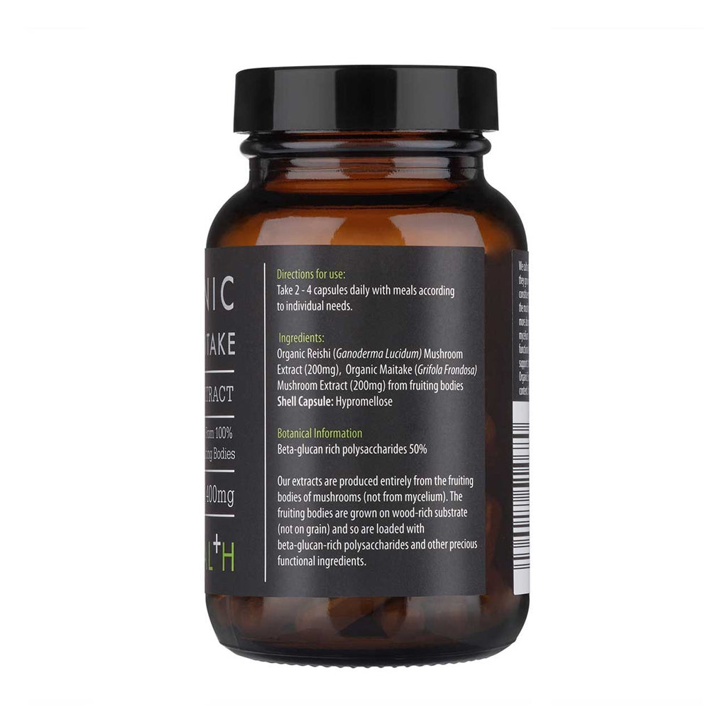 Kiki Health - Organic Reishi/Maitake Extract - 60 vcaps