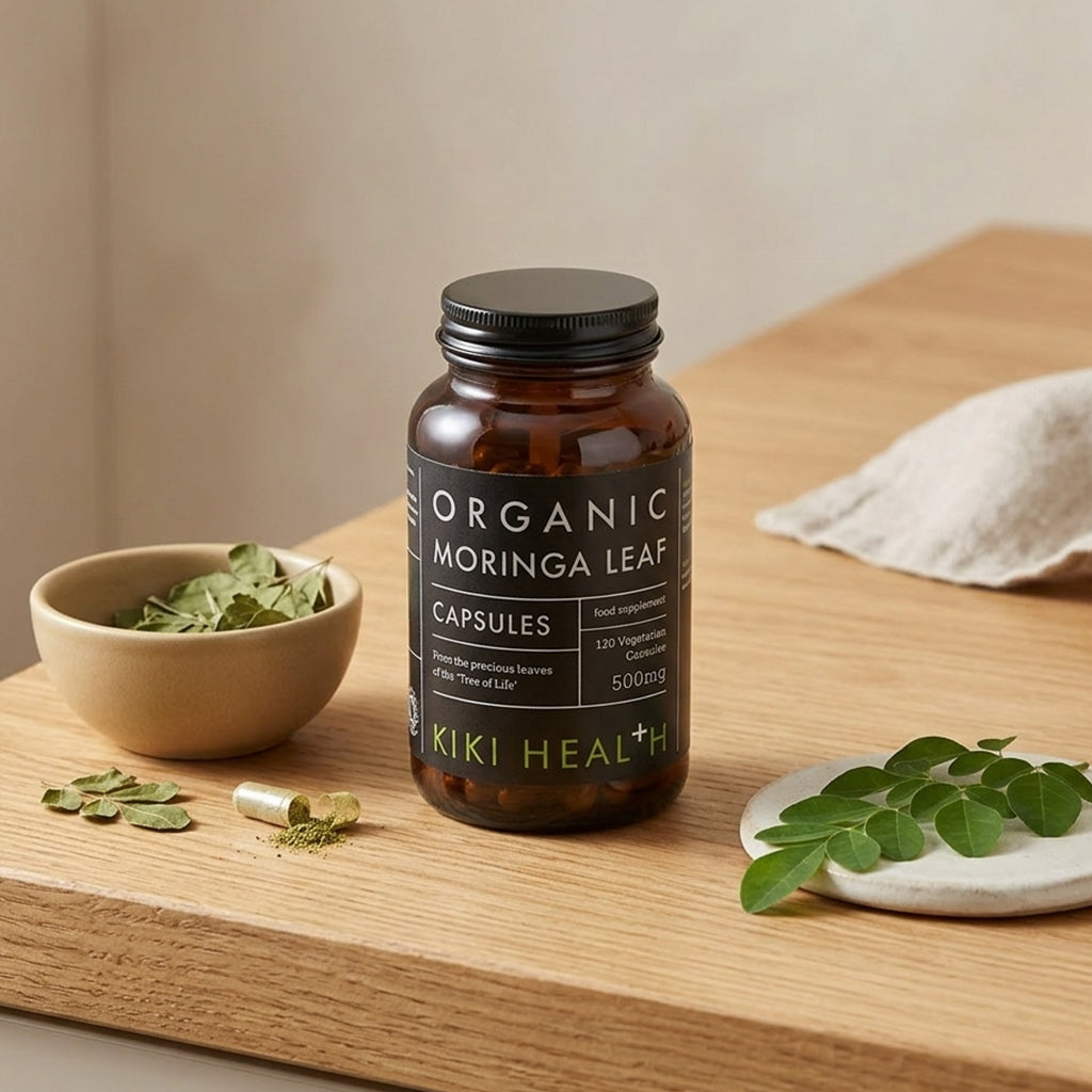 Kiki Health - Organic Moringa Leaf 500mg - 120 vcaps