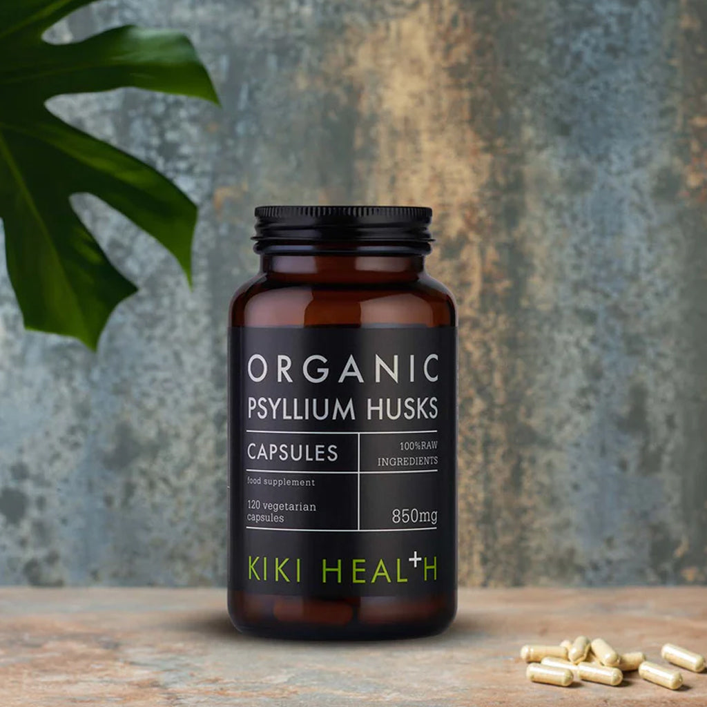 Kiki Health - Organic Psyllium Husks - 120 vcaps