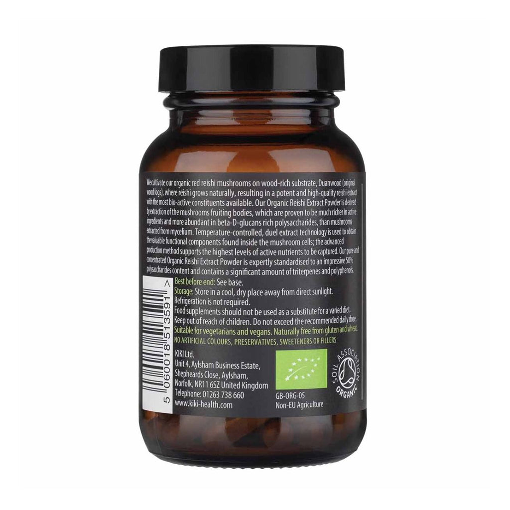 Kiki Health - Organic Reishi Extract - 60 vcaps