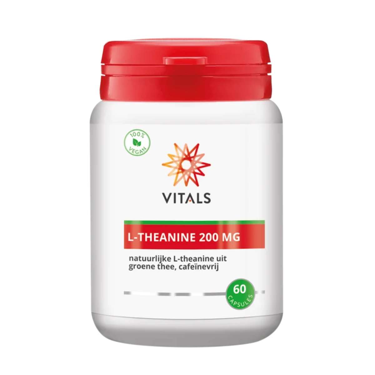 L-Theanine 200 mg – uit groene thee – 60 Vegan Caps