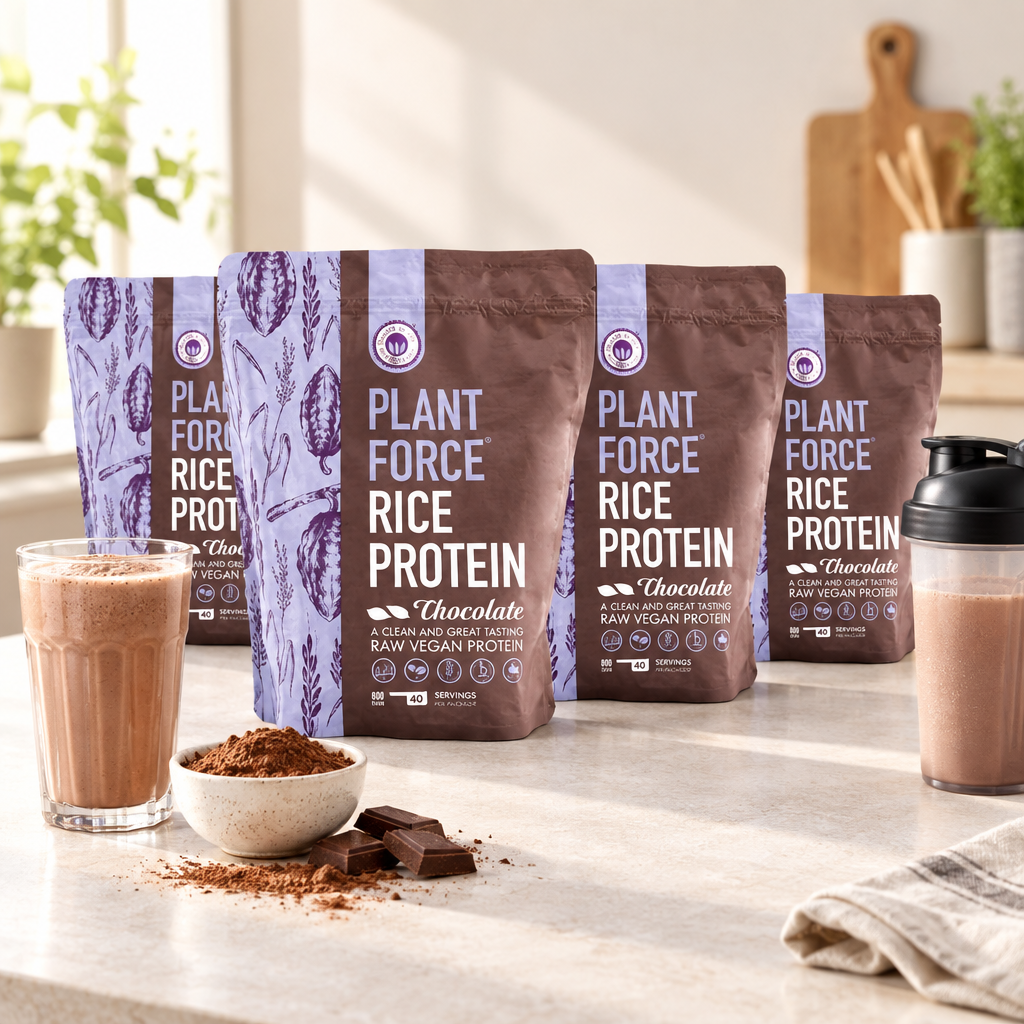Lifestylefoto Rijstproteïne Chocolade 3+1
