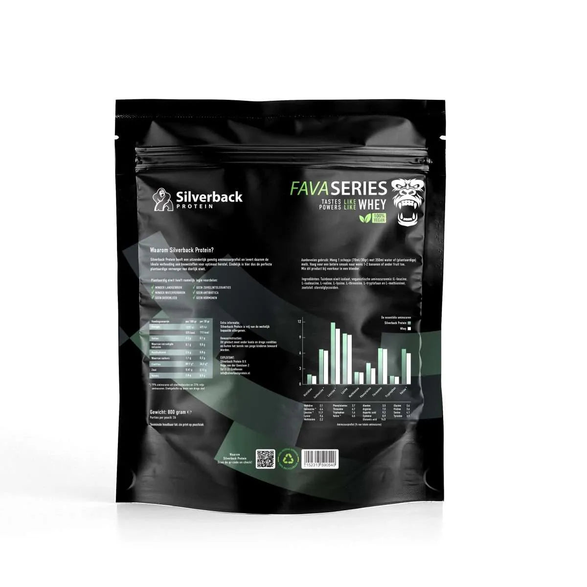 FAVA Series Classic – Vegan Eiwitpoeder – 800 g