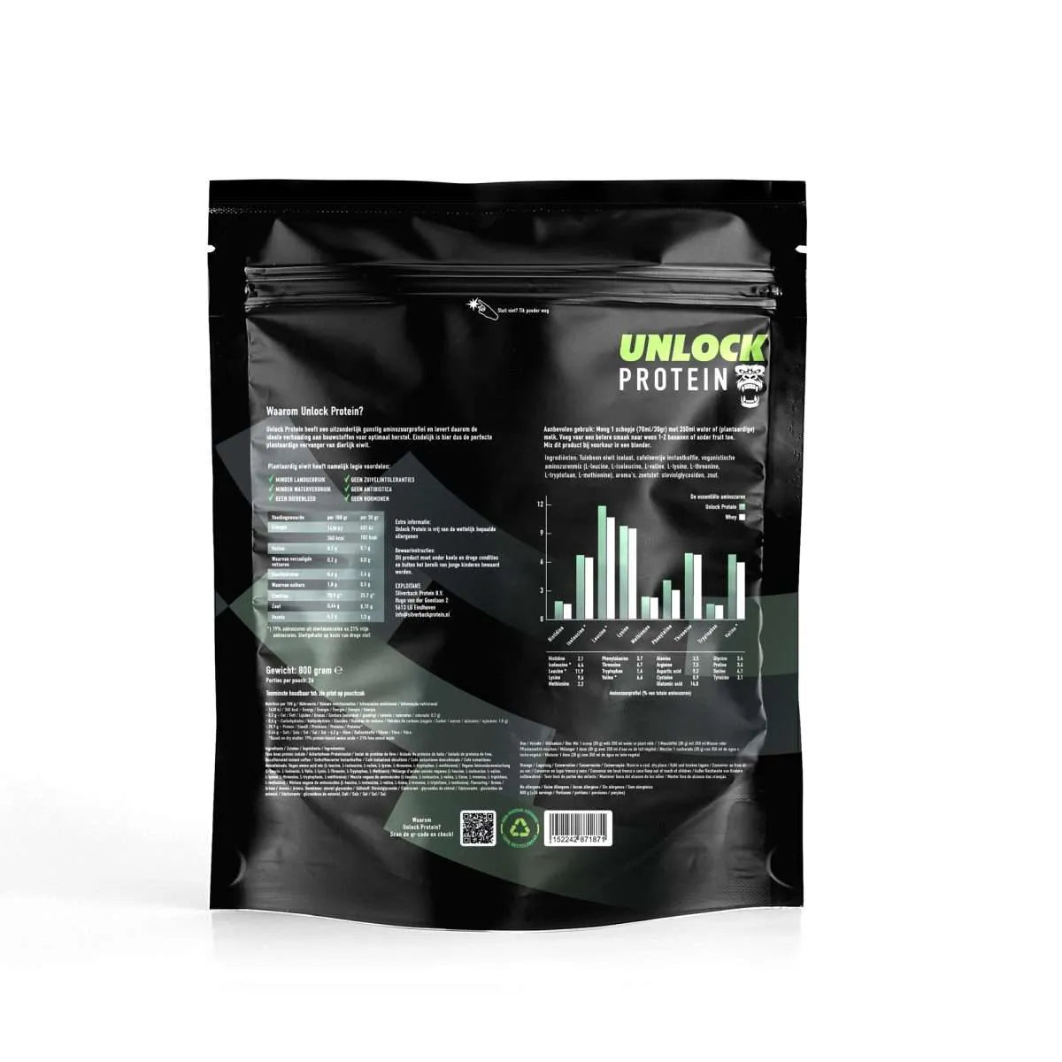 Unlock Protein Creamy Cappuccino – Vegan Eiwitshake – 800 g