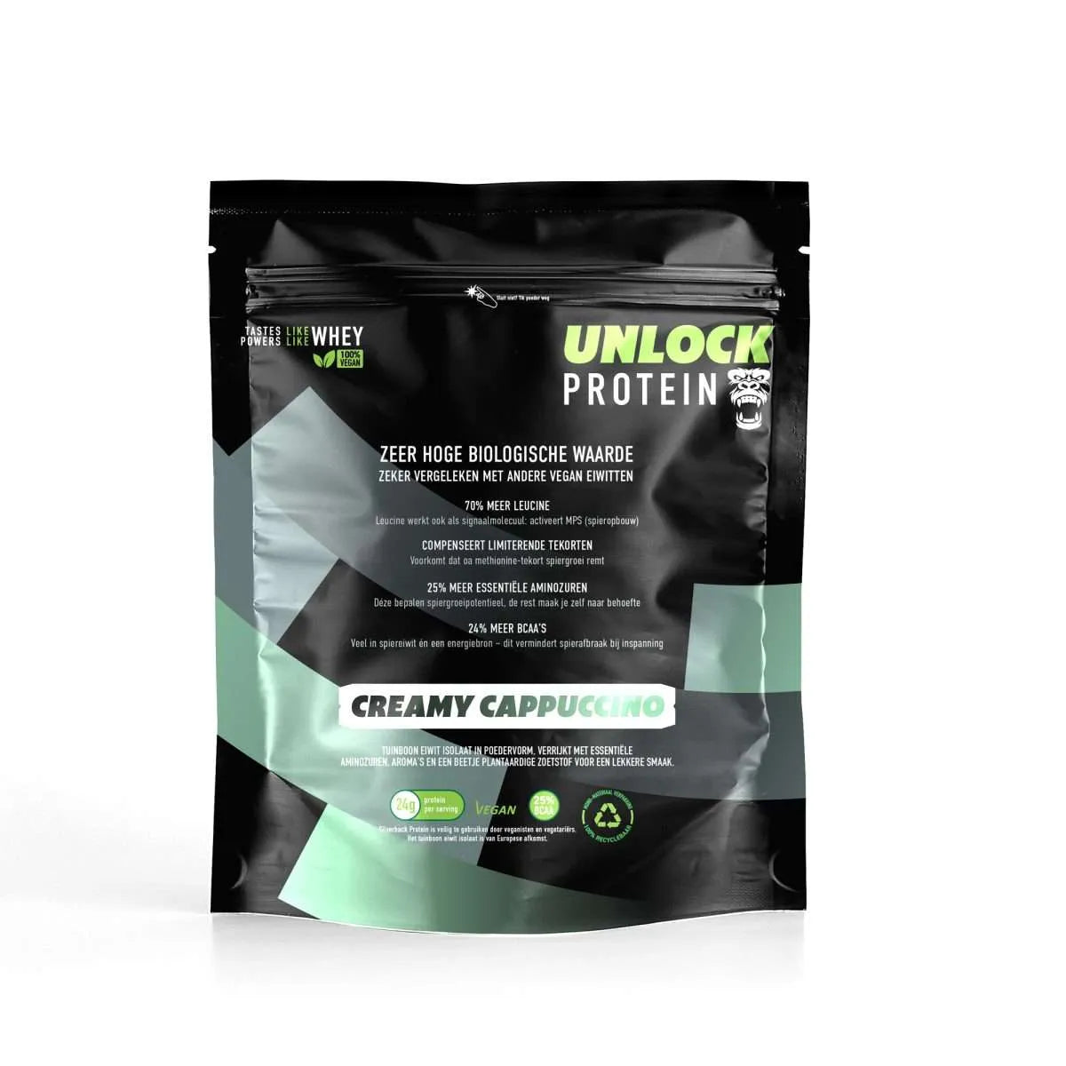 Unlock Protein Creamy Cappuccino – Vegan Eiwitshake – 800 g