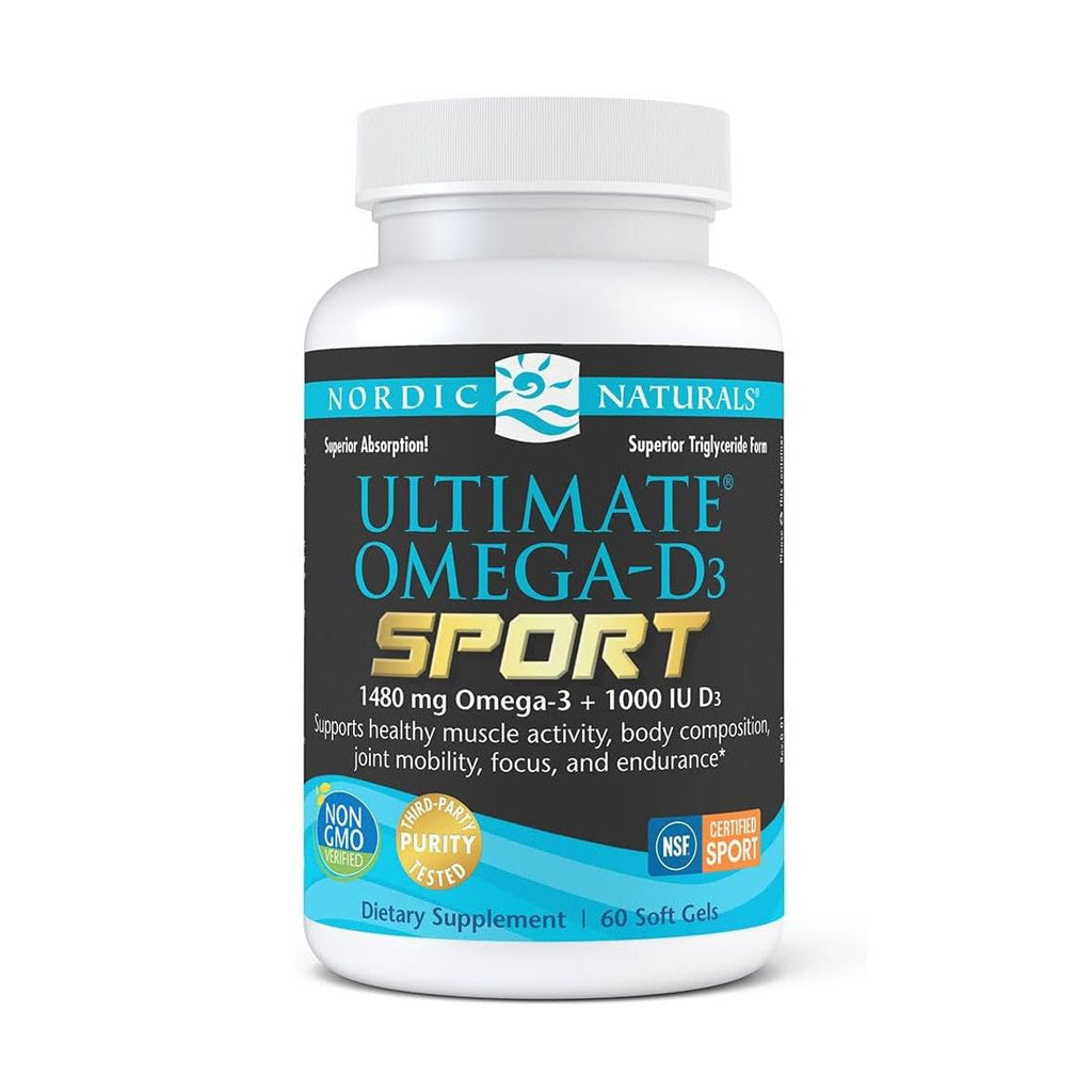 Nordic Naturals - Ultimate Omega D3 Sport Lemon - 60 softgels
