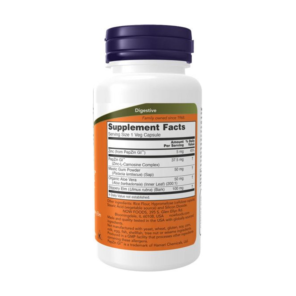 Gastro Comfort + PepZin GI - 60 vcaps - Now Foods