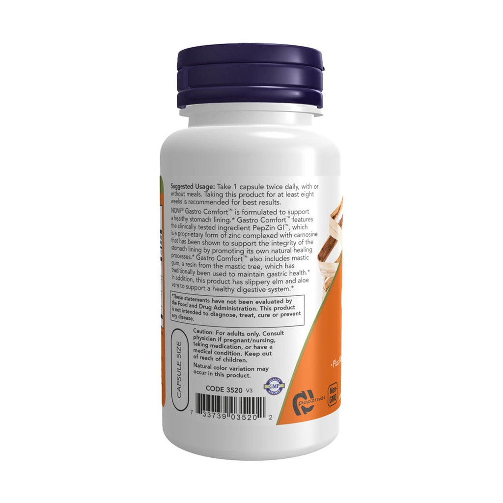 Gastro Comfort + PepZin GI - 60 vcaps - Now Foods