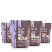 Plantforce Rijstproteïne Chocolade - 4x800g - 3+1 Gratis Aanbieding