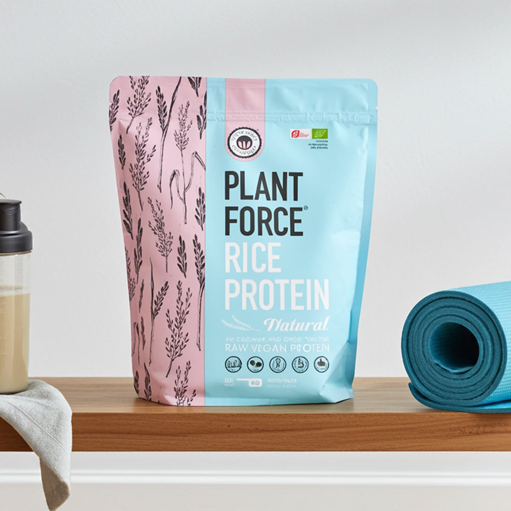 Plantforce Rijstproteïne Bio Naturel - 40 porties - 3+1 Gratis Aanbieding