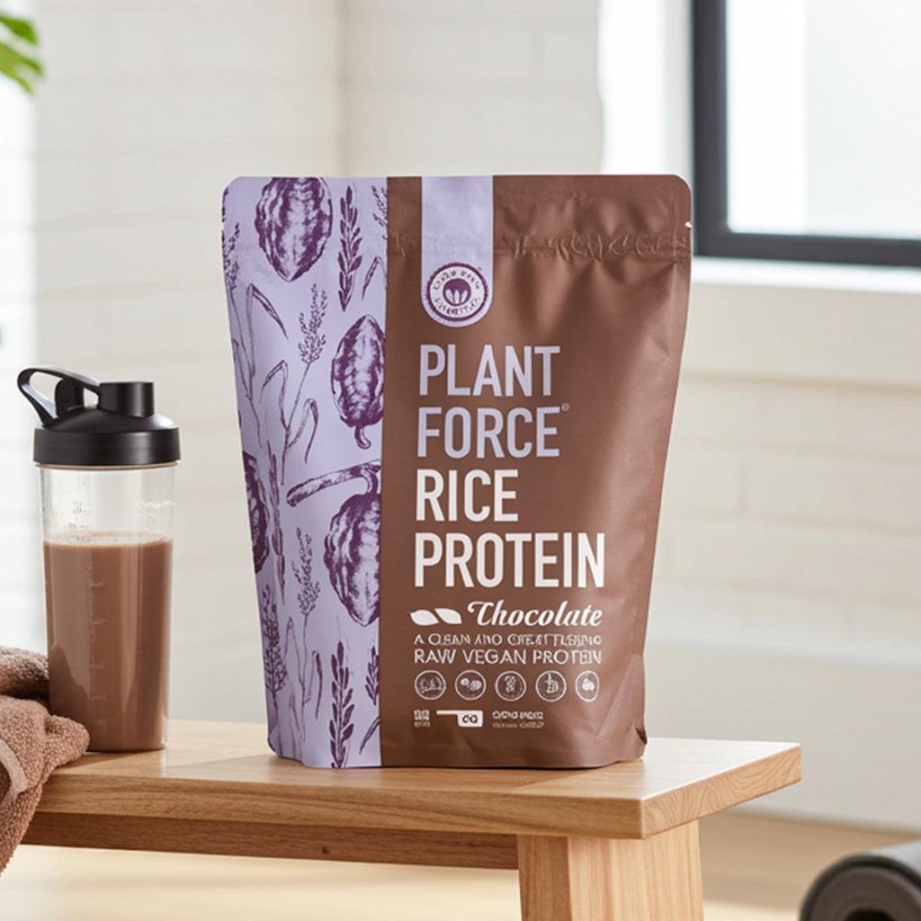 Plantforce Rijstproteïne Chocolade - 4x800g - 3+1 Gratis Aanbieding