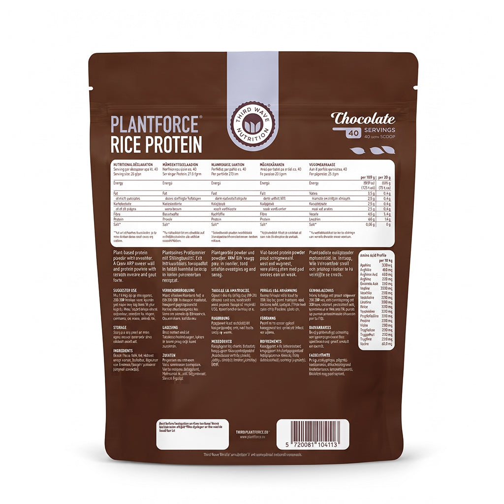 Rijstproteïne Chocolate - 40 porties - 800g