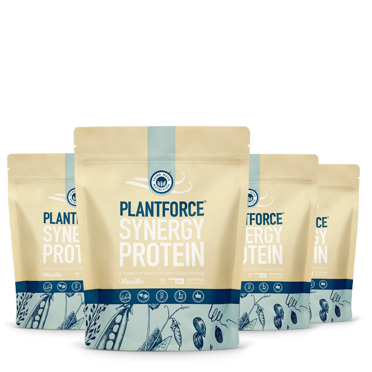 Synergy Protein Vanille – 4 × 800 g – 3+1 Gratis (25% discount)