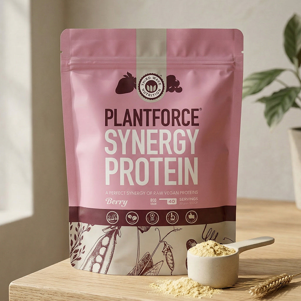 Plantforce Synergy Protein Berry - 4x40 porties - 3+1 Gratis Aanbieding