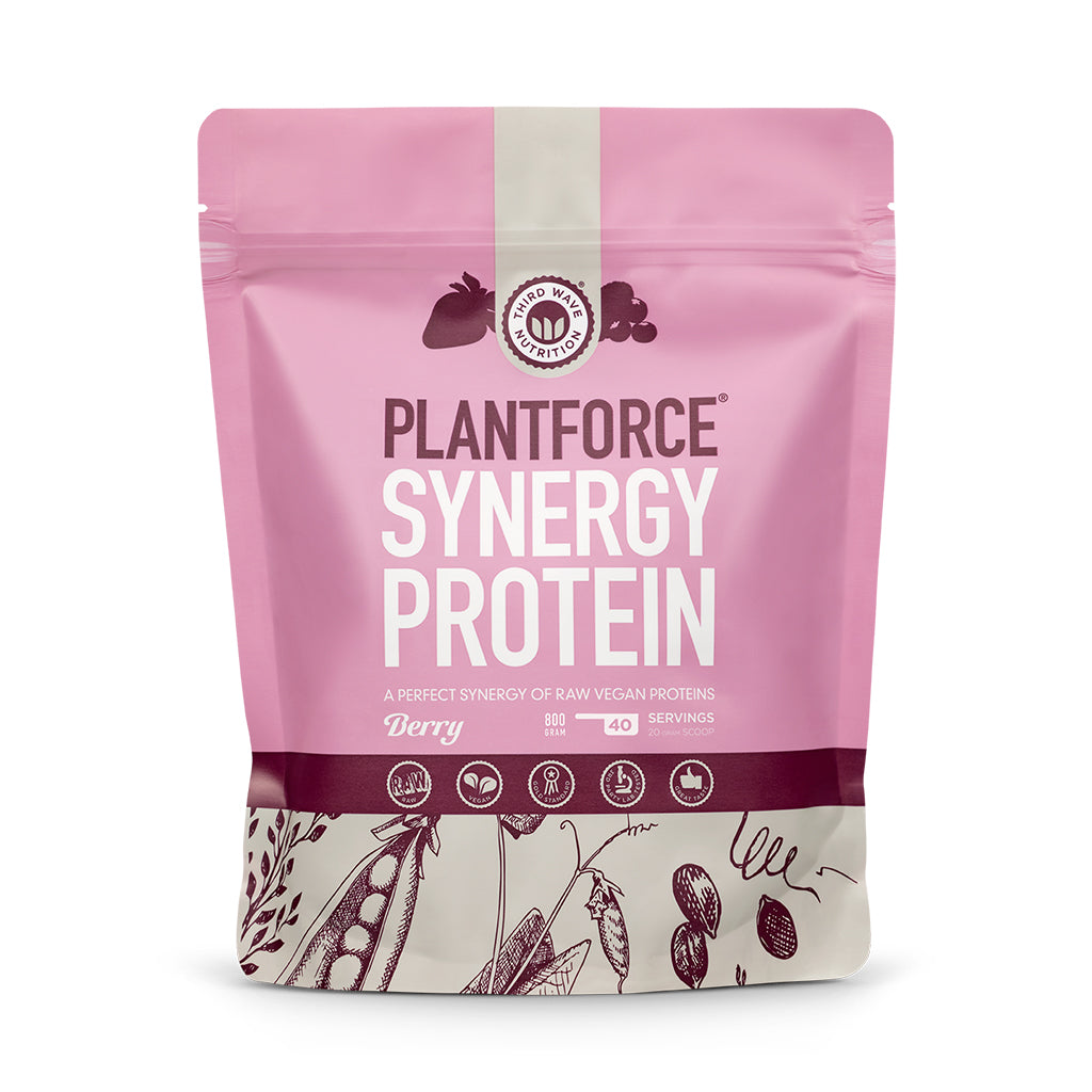 Plantforce Synergy Protein Berry - 4x40 porties - 3+1 Gratis Aanbieding