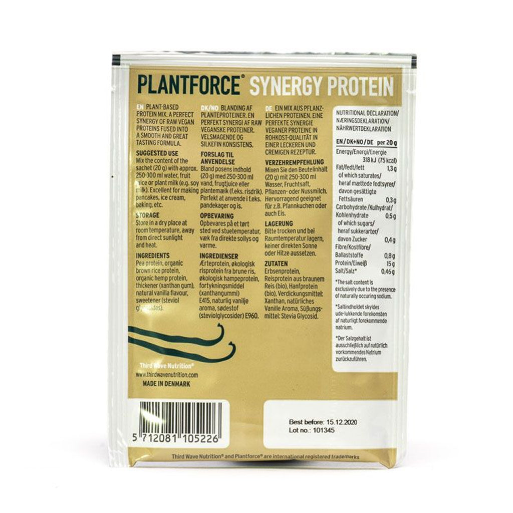Plantforce - Synergy Protein Vanilla Sample - 20g