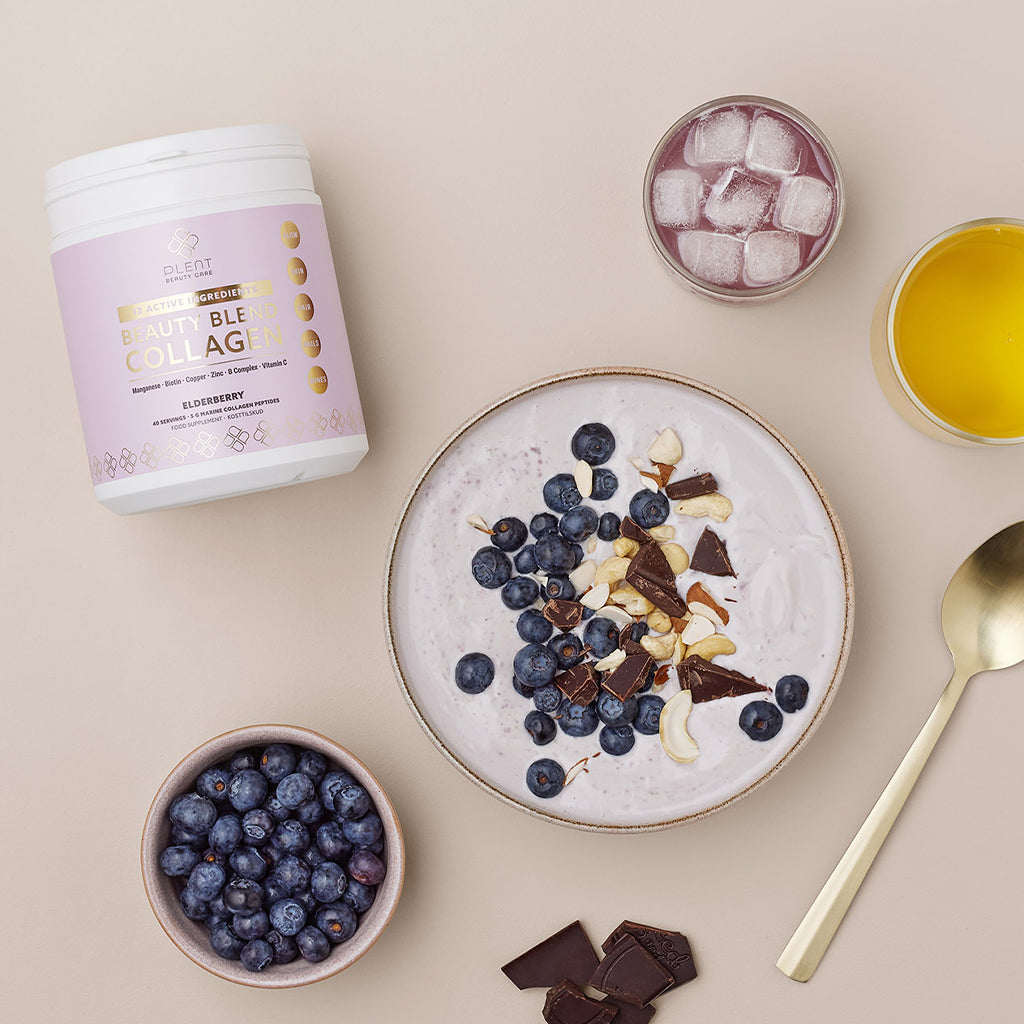 Plent Beauty Blend Collagen Elderberry - 40 porties - 3+1 Gratis Aanbieding
