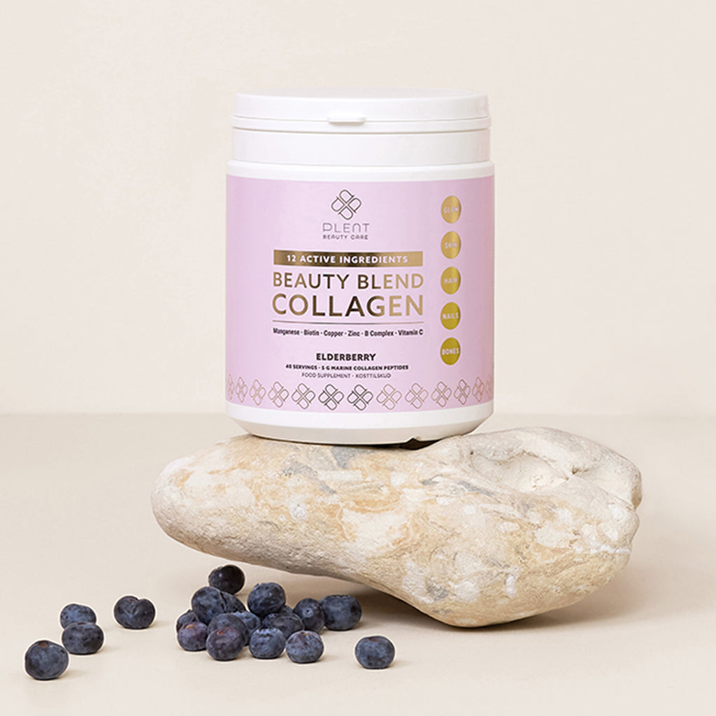 Plent Beauty Blend Collagen Elderberry - 40 porties - 3+1 Gratis Aanbieding
