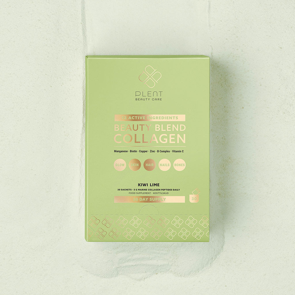 Plent Beauty Blend Collagen Kiwi Lime - 4x30 sachets - 3+1 Gratis Aanbieding