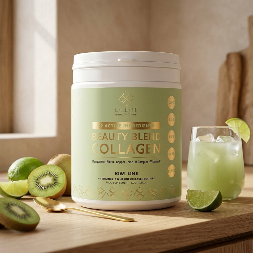 Plent Beauty Blend Collagen Kiwi Lime - 40 porties - 3+1 Gratis Aanbieding