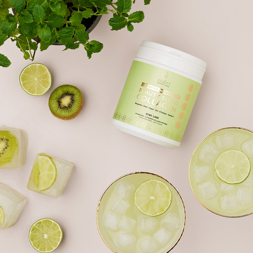 Plent Beauty Blend Collagen Kiwi Lime - 40 porties - 3+1 Gratis Aanbieding