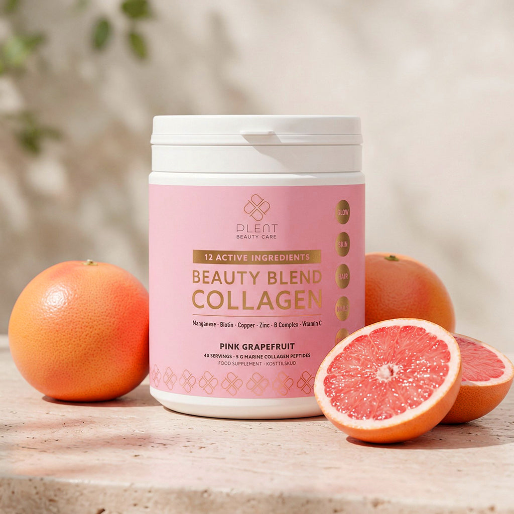 Plent Beauty Blend Collagen Pink Grapefruit - 40 porties - 3+1 Gratis Aanbieding