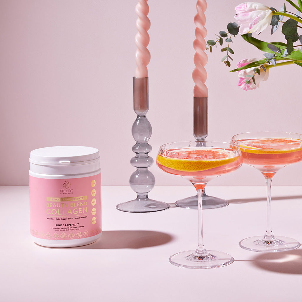 Plent Beauty Blend Collagen Pink Grapefruit - 40 porties - 3+1 Gratis Aanbieding