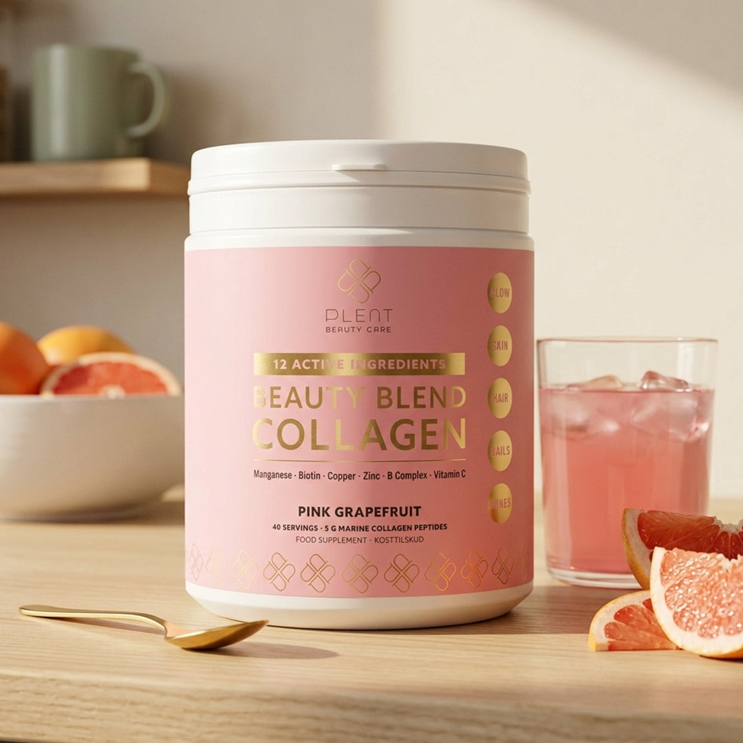 Plent Beauty Blend Collagen Pink Grapefruit - 40 porties - 3+1 Gratis Aanbieding